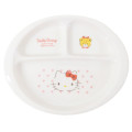 Japan Sanrio Porcelain Kid Meal Plate - Hello Kitty : Heart - 2