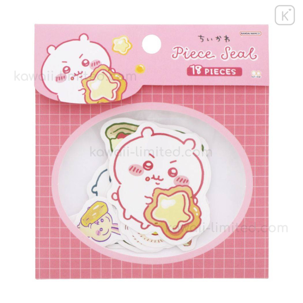 Japan Chiikawa Piece Seal Flake Sticker Pink Kawaii Limited