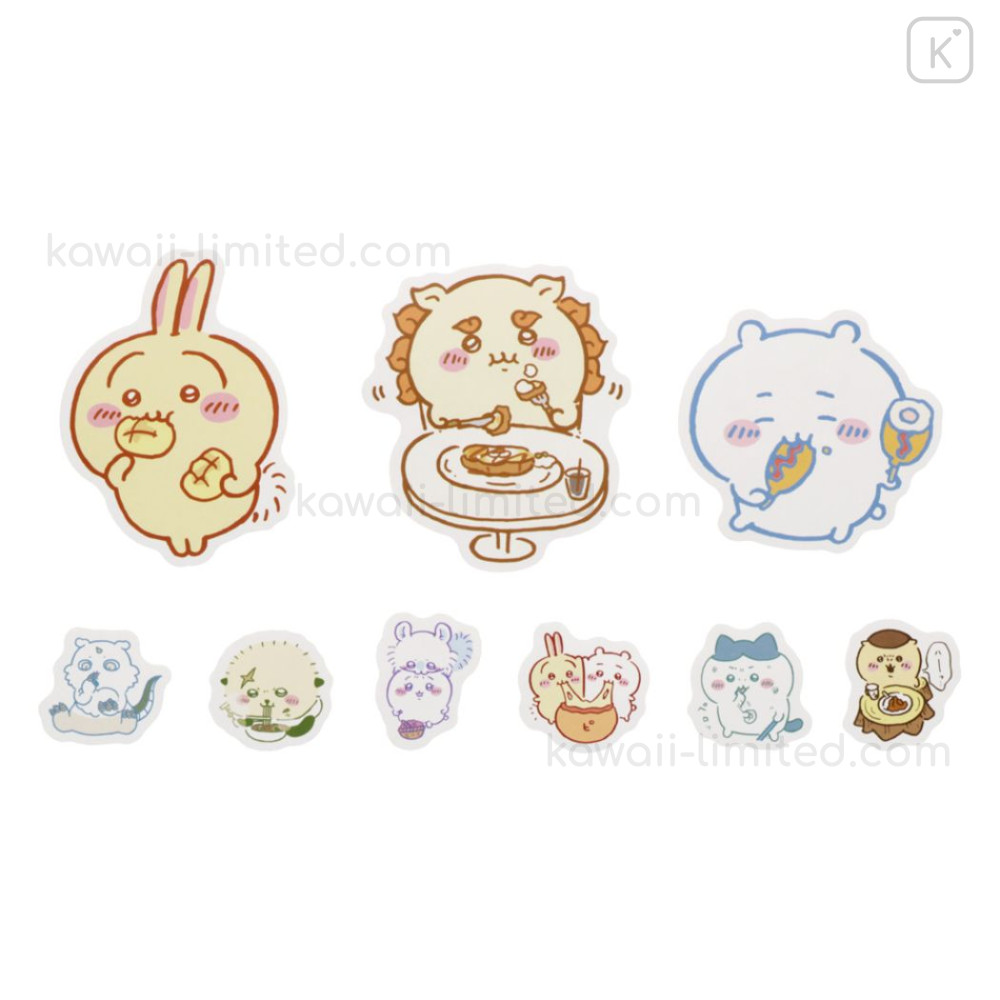 Japan Chiikawa Piece Seal Flake Sticker Orange Kawaii Limited