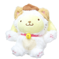 Japan Sanrio Fluffy Plush Toy (S) - Pompompurin / Happy Cat