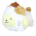 Japan Sanrio Fluffy Plush Toy (S) - Pompompurin : Happy Cat Sliding - 1