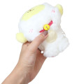 Japan Sanrio Fluffy Plush Toy (S) - Pompompurin : Happy Cat Sliding - 4