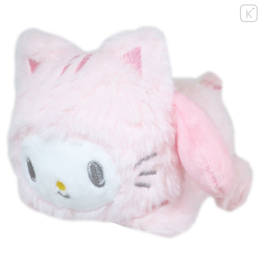 Japan Sanrio Fluffy Plush Toy (S) - My Melody : Happy Cat Sliding - 1