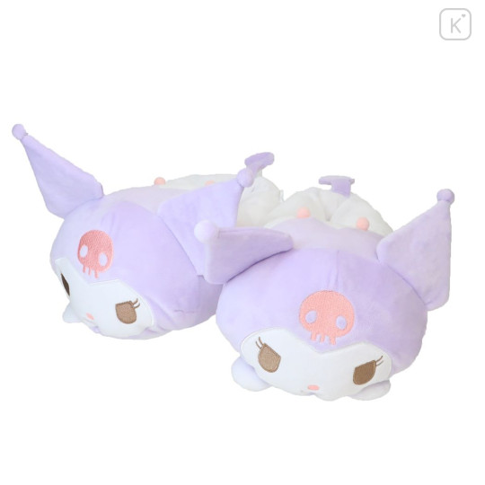 Japan Sanrio Plush Slippers - Kuromi - 1