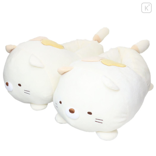 Japan San-X Sumikko Gurashi Plush Slippers - Cat - 1