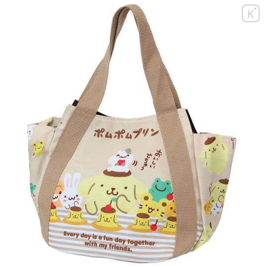 Japan Sanrio Balloon Tote Bag - Pompompurin / Pudding - 1