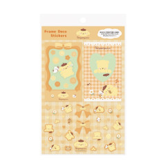 Japan Sanrio Frame Deco Sticker - Pompompurin