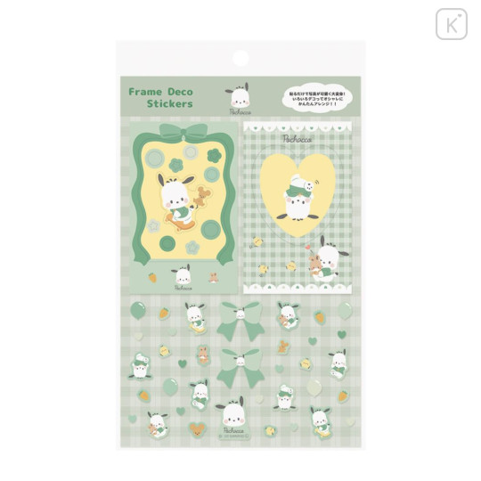 Japan Sanrio Frame Deco Sticker - Pochacco - 1