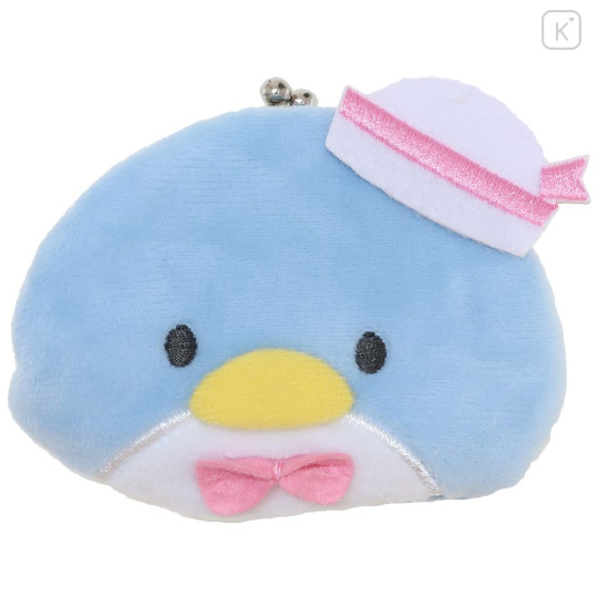 Japan Sanrio Fluffy Mini Coin Purse - Tuxedo Sam / Face - 1