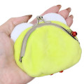 Japan Sanrio Fluffy Mini Coin Purse - Keroppi / Face - 2