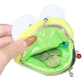 Japan Sanrio Fluffy Mini Coin Purse - Keroppi / Face - 3