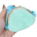 Japan Sanrio Fluffy Mini Coin Purse - Hangyodon / Face - 2