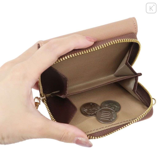 Japan Sanrio Tri-Fold Wallet - Pompompurin : Brown - 5