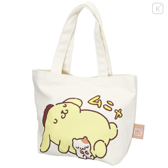 Japan Sanrio Mini Tote Bag - Pompompurin / Sleeping - 1