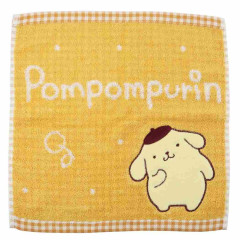 Japan Sanrio Jacquard Towel Handkerchief - Pompompurin / Beret
