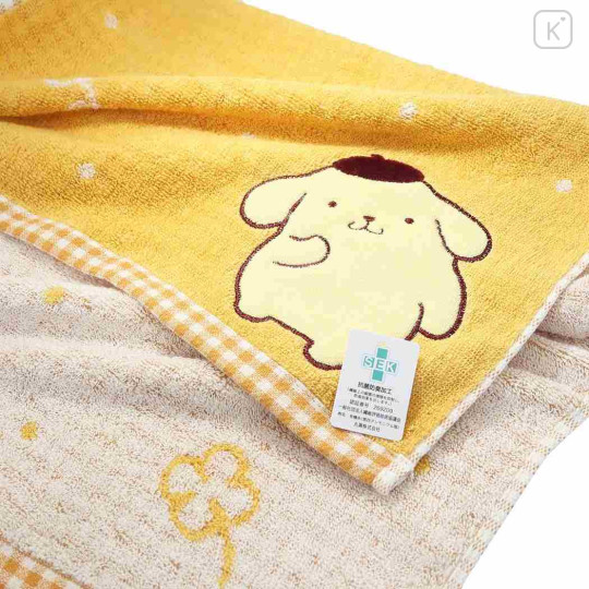 Japan Sanrio Long Jacquard Towel - Pompompurin / Beret - 2