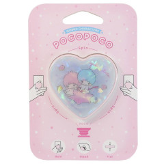 Japan Sanrio Pocopoco Phone Holder Stand - Little Twin Stars / Love
