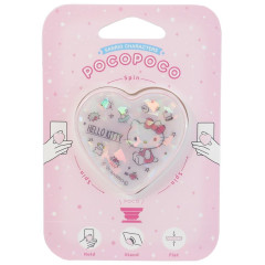 Japan Sanrio Pocopoco Phone Holder Stand - Hello Kitty / Love
