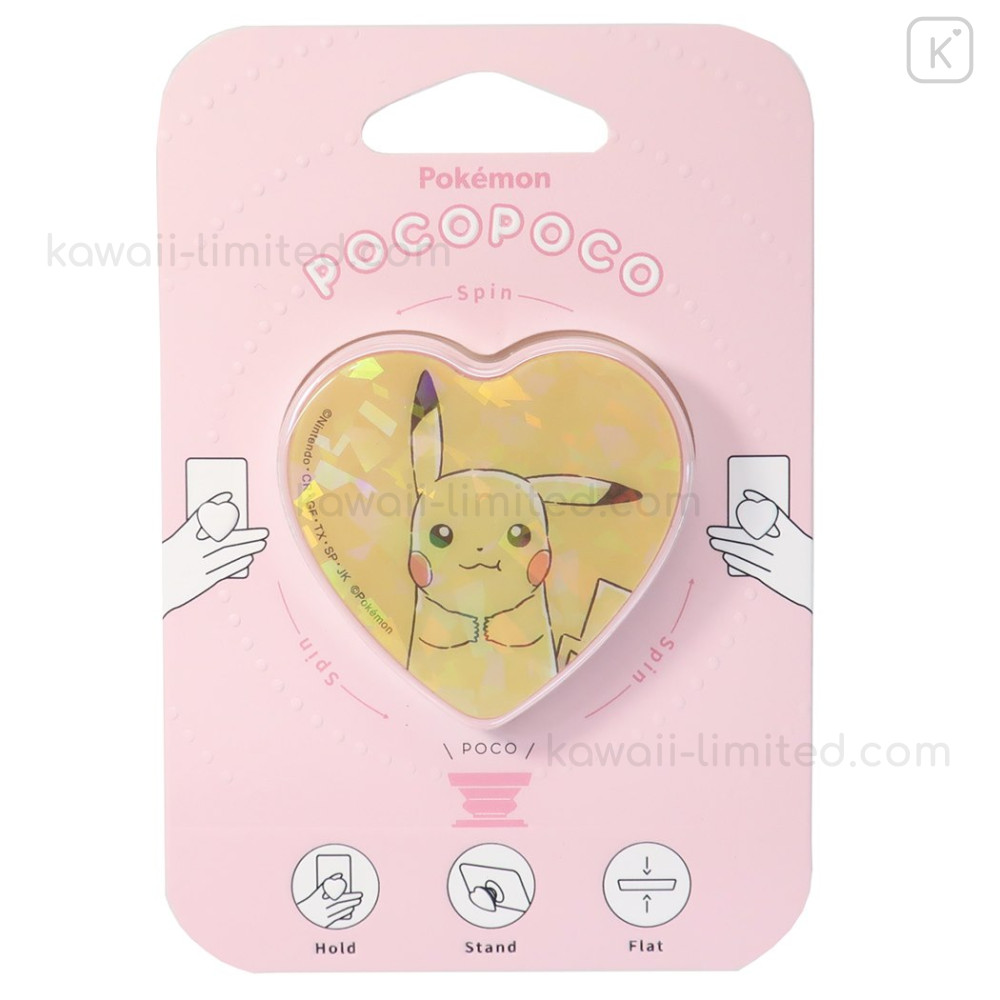 Japan Pokemon Pocopoco Phone Holder Stand - Pikachu / Love