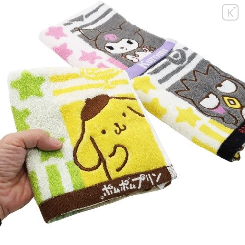 Japan Sanrio Jacquard Towel Handkerchief - Pompompurin / Friends - 2