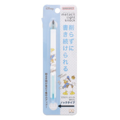 Japan Disney Metacil Light Knock Pencil - Donald & Chip & Dale