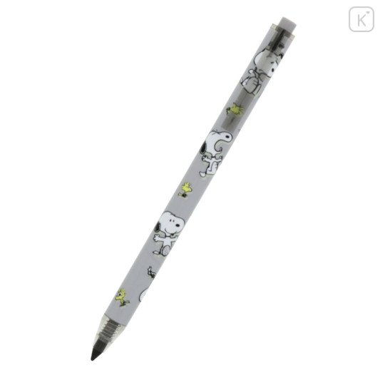 Japan Peanuts Metacil Light Knock Pencil - Snoopy / Gray - 3