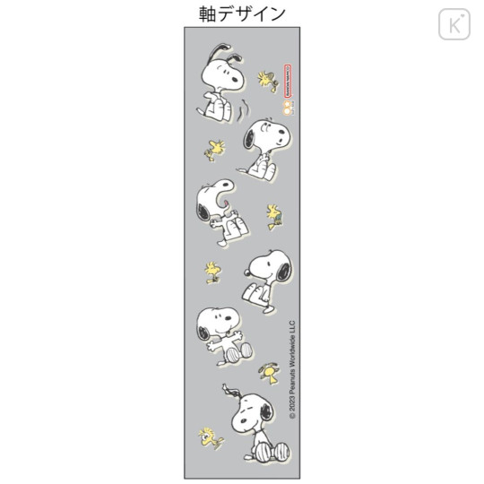 Japan Peanuts Metacil Light Knock Pencil - Snoopy / Gray - 4