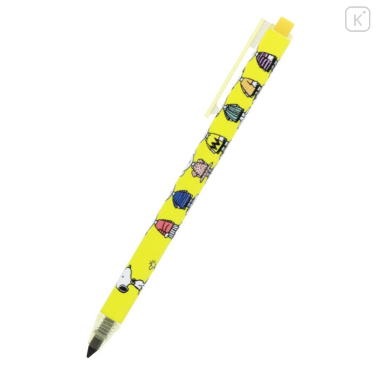 Japan Peanuts Metacil Light Knock Pencil - Friends / Yellow - 2