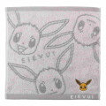 Japan Pokemon Jacquard Wash Towel - Eevee / Grey - 1