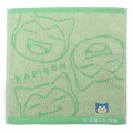 Japan Pokemon Jacquard Wash Towel - Snorlox / Green - 1