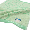 Japan Pokemon Jacquard Wash Towel - Snorlox / Green - 2