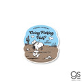 Japan Peanuts Vinyl Deco Sticker - Snoopy : Going Fishing Huh - 1