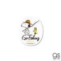 Japan Peanuts Vinyl Deco Sticker - Snoopy / Go Fishing White - 1