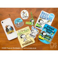 Japan Peanuts Vinyl Deco Sticker - Snoopy : Fishing Club - 2