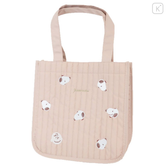 Japan Peanuts Tote Bag - Snoopy & Charlie : Pink - 1