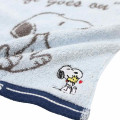Japan Peanuts Jacquard Wash Towel - Snoopy & Woodstock : Blue - 2