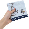 Japan Peanuts Jacquard Wash Towel - Snoopy & Woodstock : Blue - 3