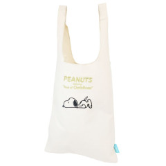 Japan Peanuts Eco Shopping Bag (L) - Snoopy / Sliding