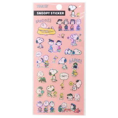 Japan Peanuts Glitter Sticker - Snoopy / Friends