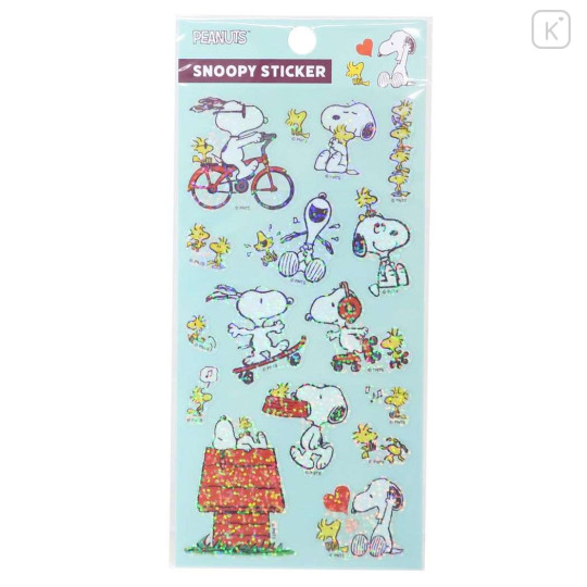 Japan Peanuts Glitter Sticker - Snoopy / Dog - 1