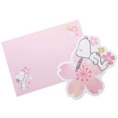 Japan Peanuts Mini Letter Set - Snoopy / Sakura Cherry Blossom