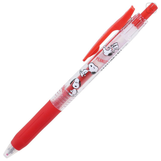 Japan Peanuts Sarasa Clip 0.5 Gel Pen - Snoopy / Red - 1