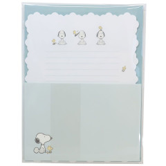 Japan Peanuts Letter Set - Snoopy / Woodstock Blue