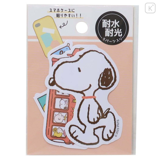 Japan Peanuts Mini Vinyl Deco Sticker Set - Snoopy / Friends - 1