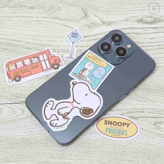 Japan Peanuts Mini Vinyl Deco Sticker Set - Snoopy / Friends - 2