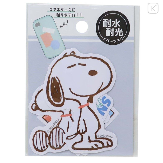 Japan Peanuts Mini Vinyl Deco Sticker Set - Snoopy / Woodstock - 1