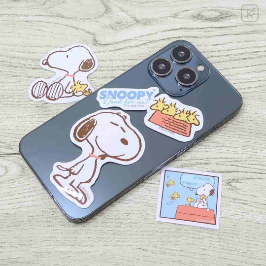 Japan Peanuts Mini Vinyl Deco Sticker Set - Snoopy / Woodstock - 2