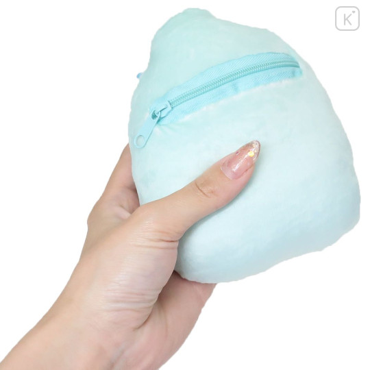 Japan San-X Plush Neck Pouch Bag - Sumikko Gurashi : Lizard Ghost Purple - 2