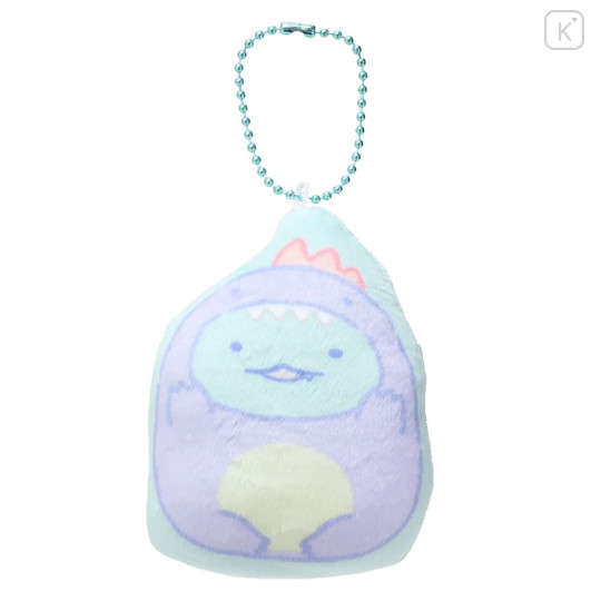 Japan San-X Mascot Coin Purse Ball Chain (XS) - Sumikko Gurashi : Tokage Ghost Purple - 1