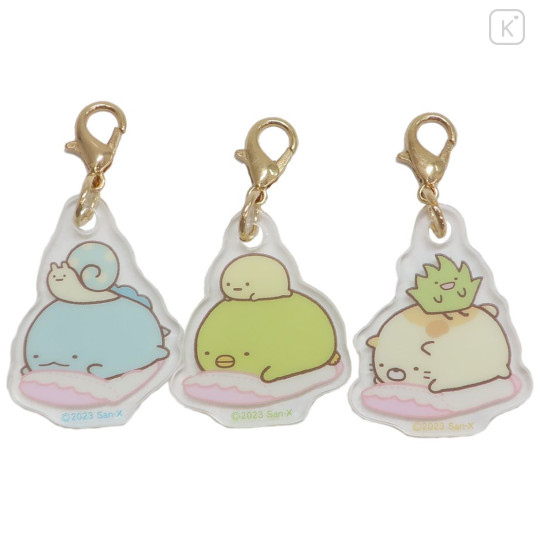 Japan San-X Sumikko Gurashi Charm Keychain Set - Pajama Party - 1